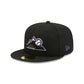 Colorado Rockies Black Basic 59FIFTY Fitted Hat