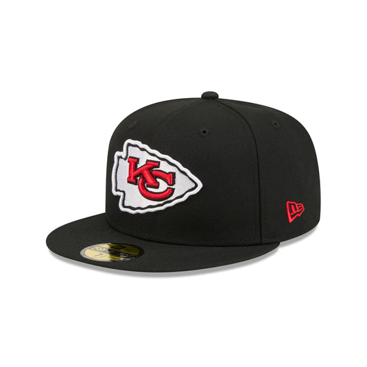 Kansas City Chiefs Black Basic 59FIFTY Fitted Hat - New Era Cap