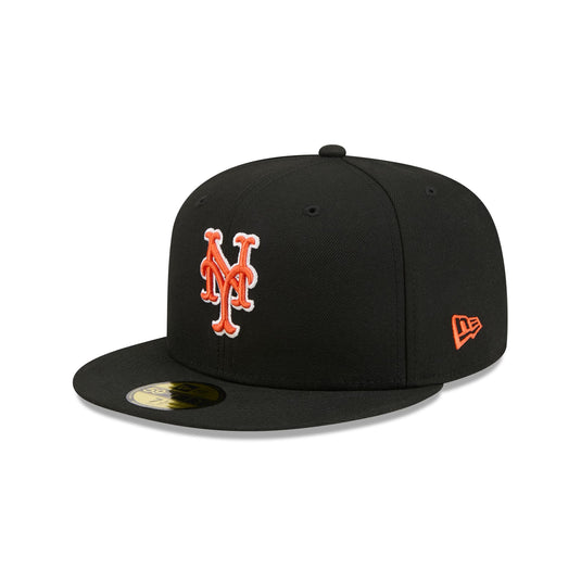 New York Mets Black Basic 59FIFTY Fitted Hat - New Era Cap