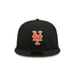 New York Mets Black Basic 59FIFTY Fitted Hat