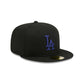 Los Angeles Dodgers Black Basic 59FIFTY Fitted Hat