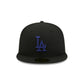 Los Angeles Dodgers Black Basic 59FIFTY Fitted Hat