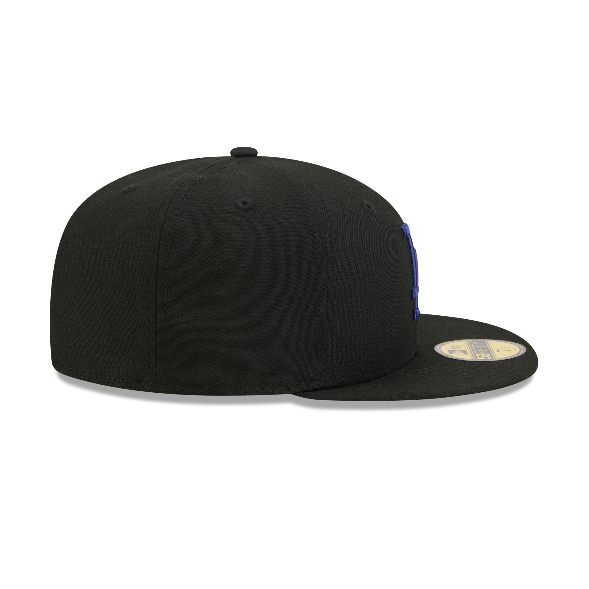 Los Angeles Dodgers Black Basic 59FIFTY Fitted Hat
