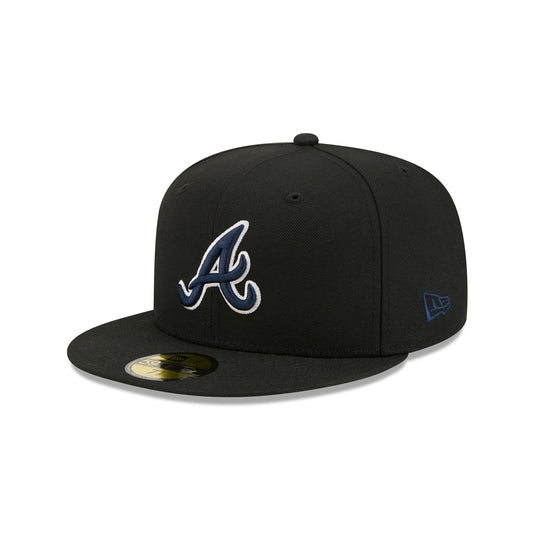 Atlanta Braves Black Basic 59FIFTY Fitted Hat - New Era Cap