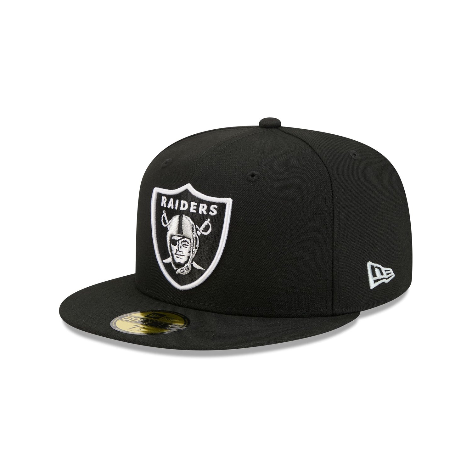 Las Vegas Raiders Black Basic 59FIFTY Fitted Hat