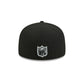 Las Vegas Raiders Black Basic 59FIFTY Fitted Hat