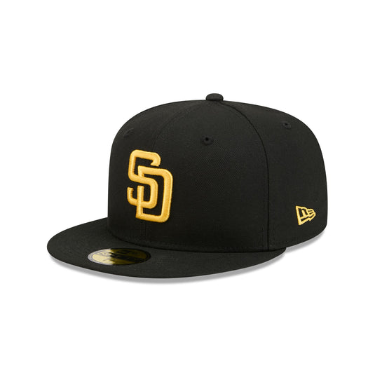 San Diego Padres Black Basic 59FIFTY Fitted Hat - New Era Cap