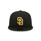 San Diego Padres Black Basic 59FIFTY Fitted Hat