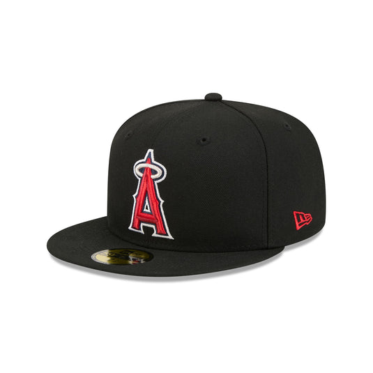 Los Angeles Angels Black Basic 59FIFTY Fitted Hat - New Era Cap