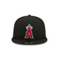 Los Angeles Angels Black Basic 59FIFTY Fitted Hat