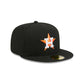Houston Astros Black Basic 59FIFTY Fitted Hat