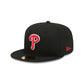 Philadelphia Phillies Black Basic 59FIFTY Fitted Hat