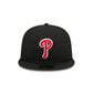 Philadelphia Phillies Black Basic 59FIFTY Fitted Hat