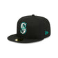 Seattle Mariners Black Basic 59FIFTY Fitted Hat