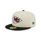 Kansas City Chiefs Chrome White Basic 59FIFTY Fitted Hat