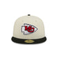 Kansas City Chiefs Chrome White Basic 59FIFTY Fitted Hat