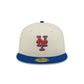 New York Mets Chrome White Basic 59FIFTY Fitted Hat