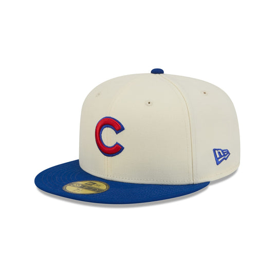 Chicago Cubs Chrome White Basic 59FIFTY Fitted Hat - New Era Cap