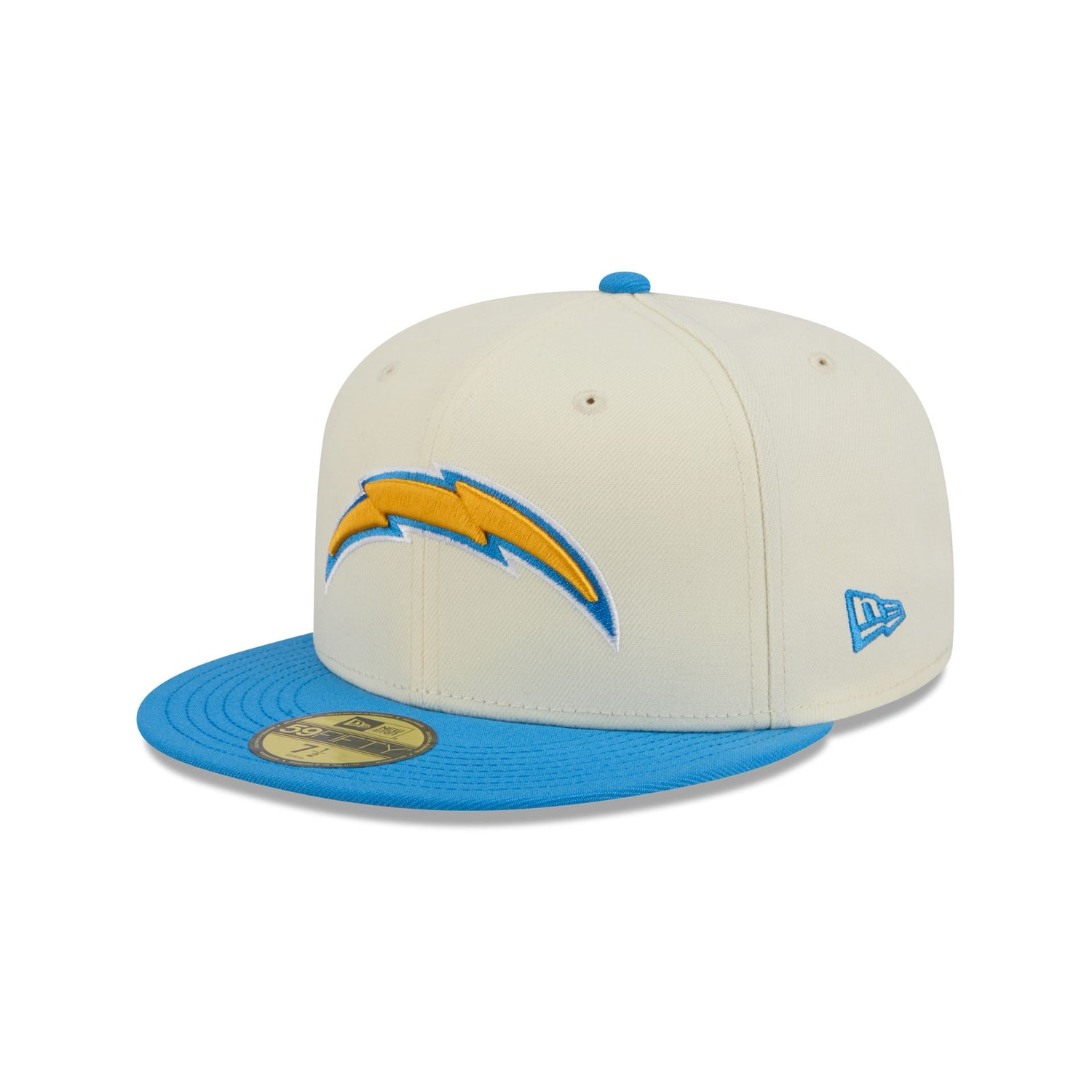 Los Angeles Chargers Chrome White Basic 59FIFTY Fitted Hat