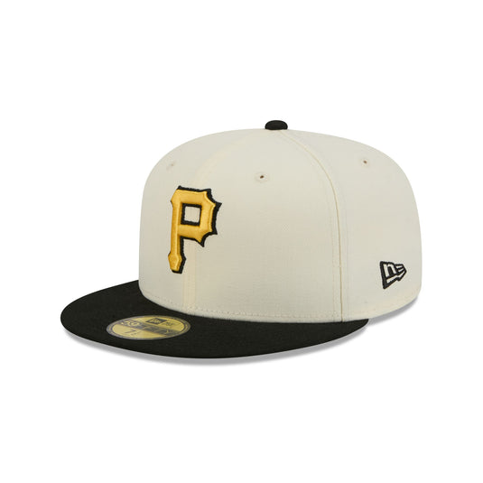 Pittsburgh Pirates Chrome White Basic 59FIFTY Fitted Hat - New Era Cap