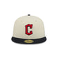 Cleveland Guardians Chrome White Basic 59FIFTY Fitted Hat