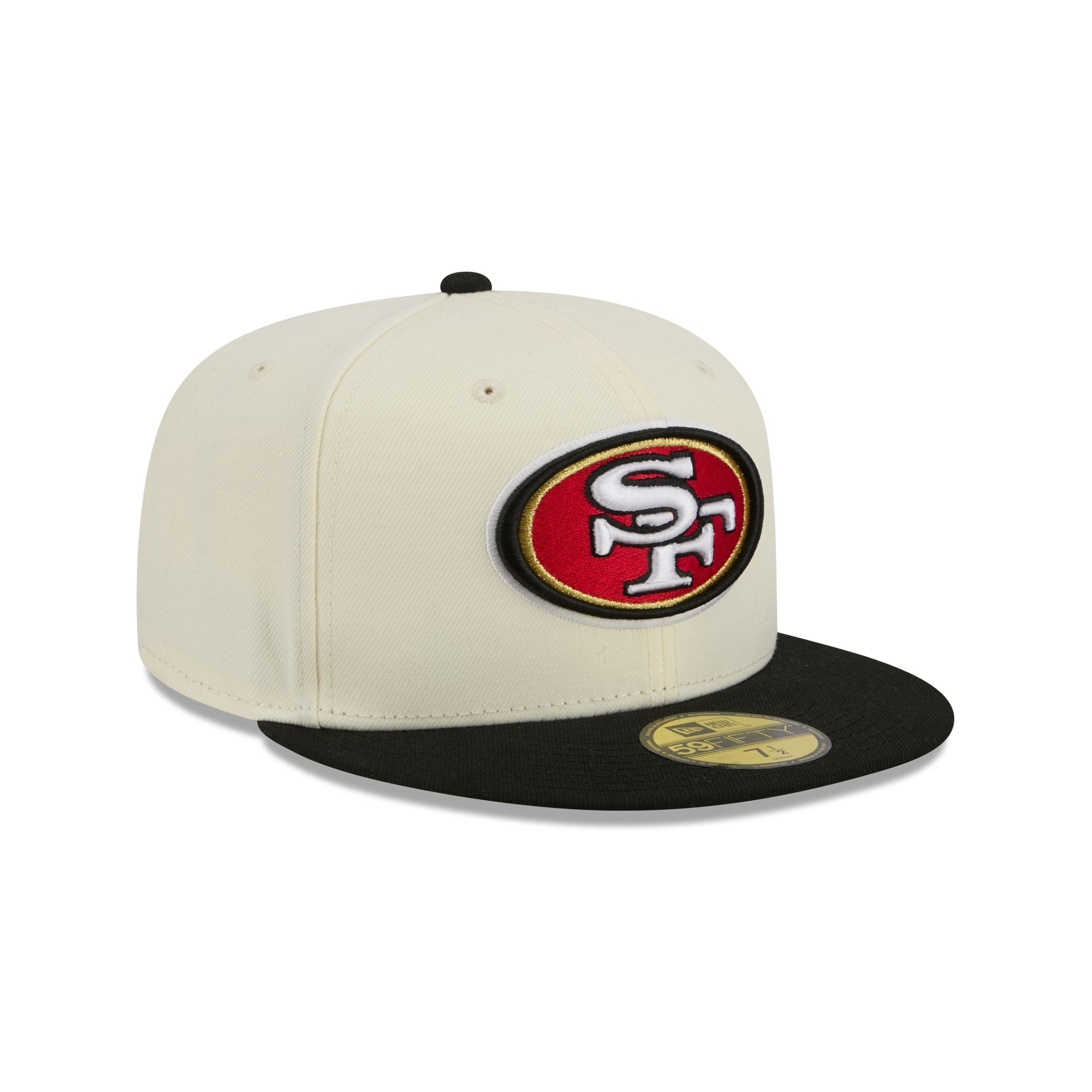 San Francisco 49ers Chrome White Basic 59FIFTY Fitted Hat