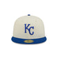 Kansas City Royals Chrome White Basic 59FIFTY Fitted Hat