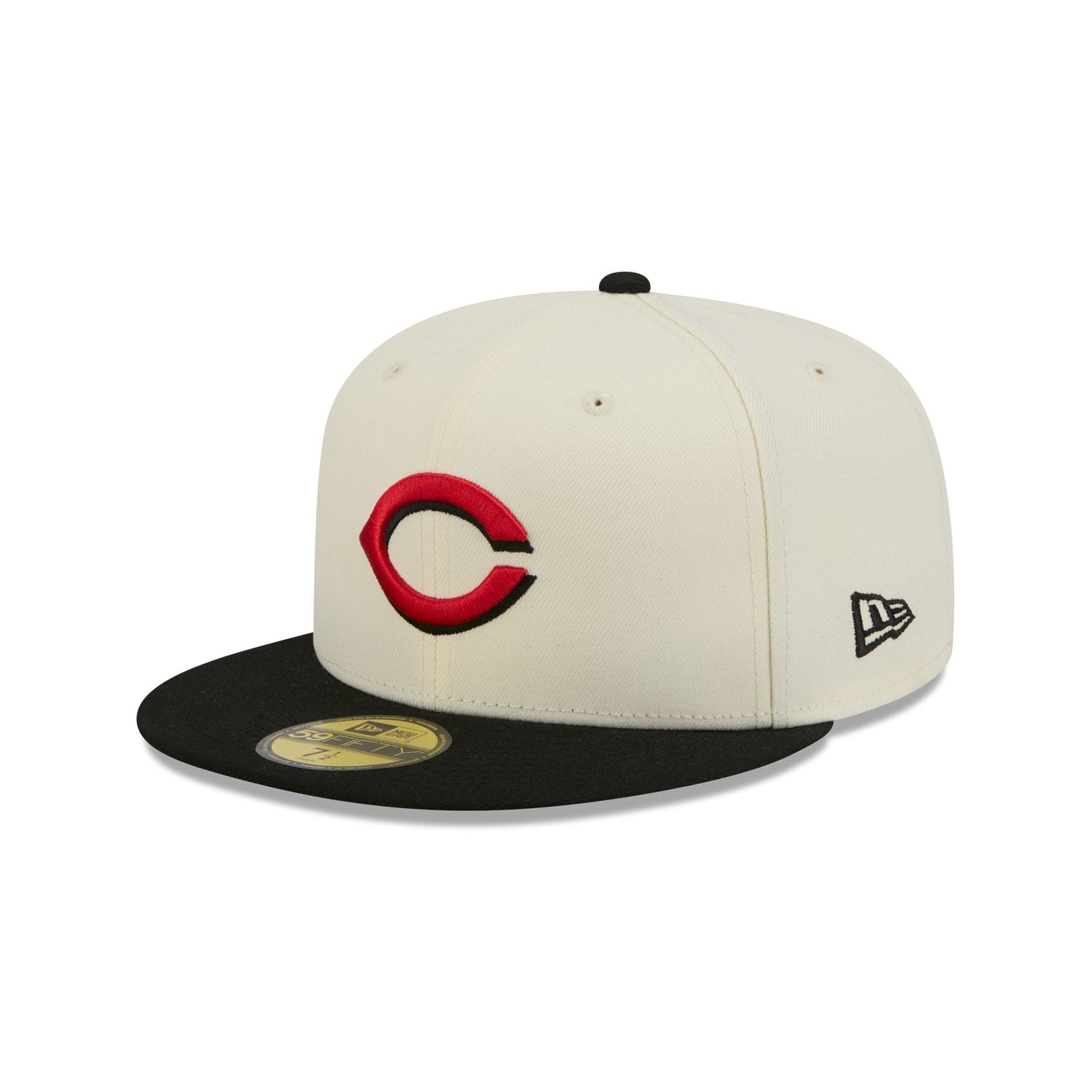 Cincinnati Reds Chrome White Basic 59FIFTY Fitted Hat