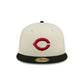 Cincinnati Reds Chrome White Basic 59FIFTY Fitted Hat