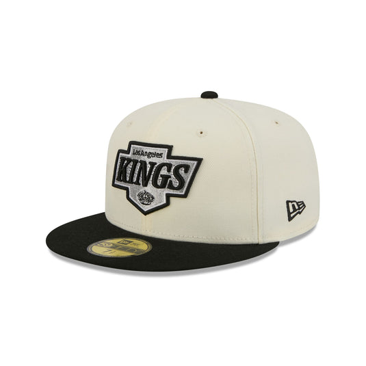 Los Angeles Kings Chrome White Basic 59FIFTY Fitted Hat - New Era Cap