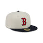 Boston Red Sox Chrome White Basic 59FIFTY Fitted Hat