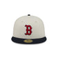 Boston Red Sox Chrome White Basic 59FIFTY Fitted Hat