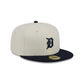 Detroit Tigers Chrome White Basic 59FIFTY Fitted Hat