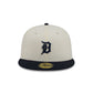 Detroit Tigers Chrome White Basic 59FIFTY Fitted Hat