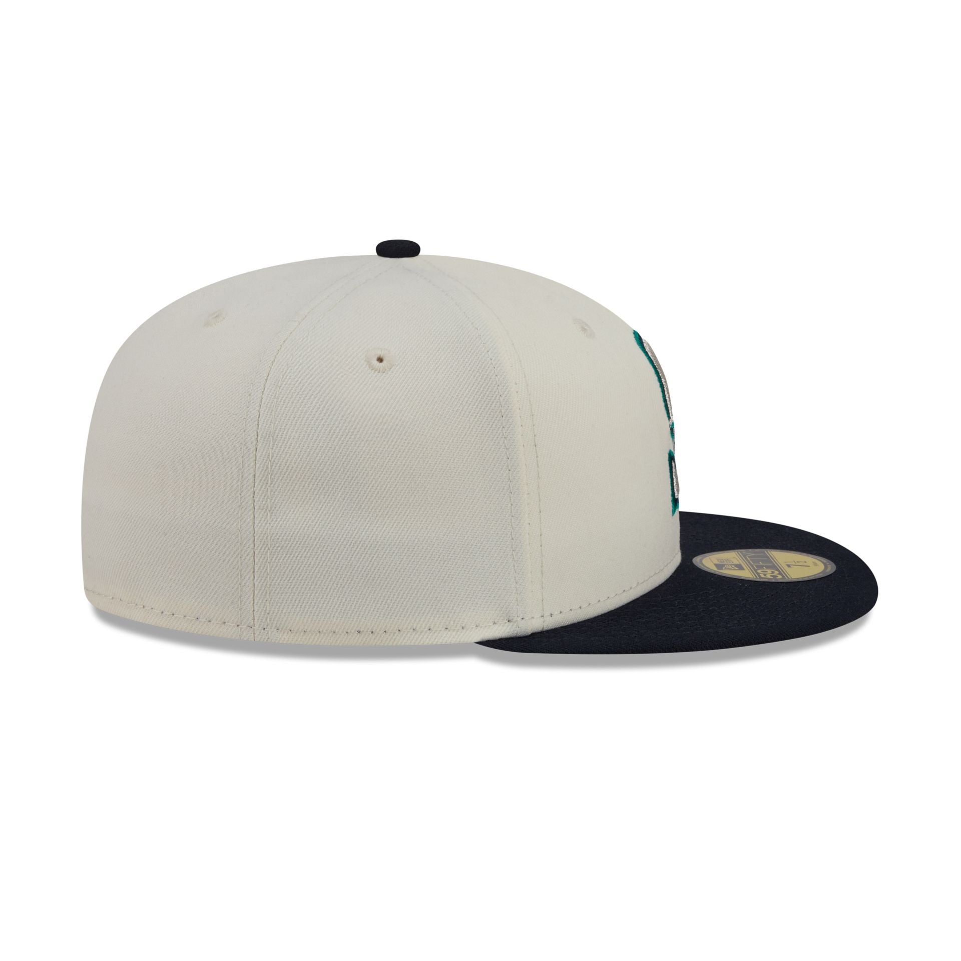 Seattle Mariners Chrome White Basic 59FIFTY Fitted Hat