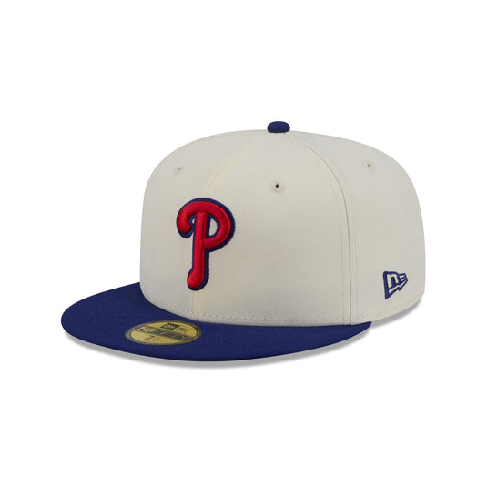 Philadelphia Phillies Chrome White Basic 59FIFTY Fitted Hat - New Era Cap