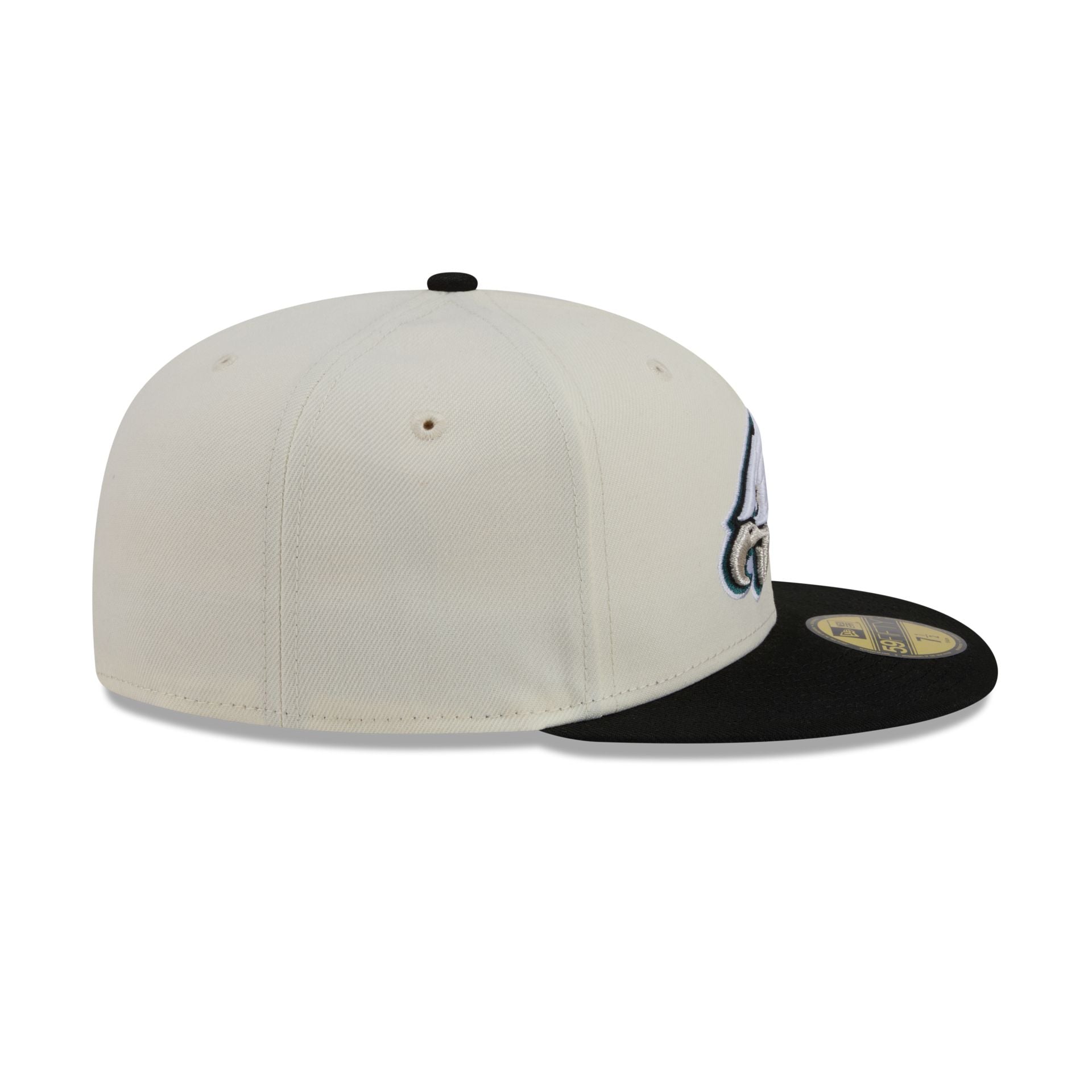 Philadelphia Eagles Chrome White Basic 59FIFTY Fitted Hat
