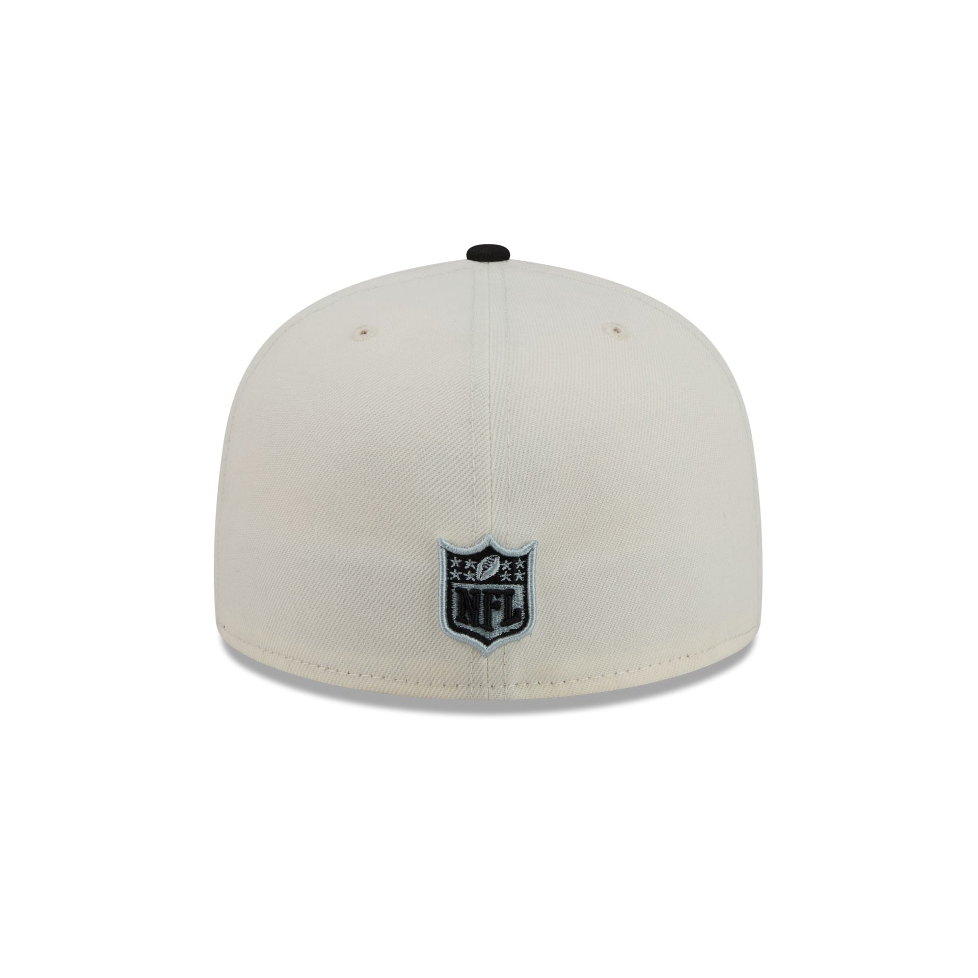Las Vegas Raiders Chrome White Basic 59FIFTY Fitted Hat
