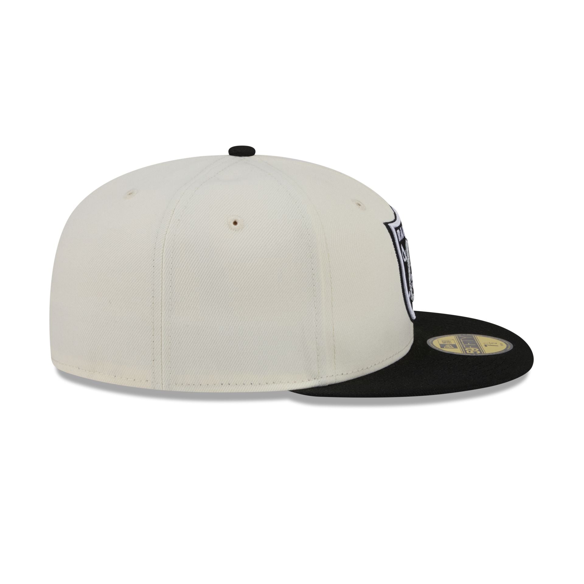 Las Vegas Raiders Chrome White Basic 59FIFTY Fitted Hat