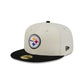 Pittsburgh Steelers Chrome White Basic 59FIFTY Fitted Hat