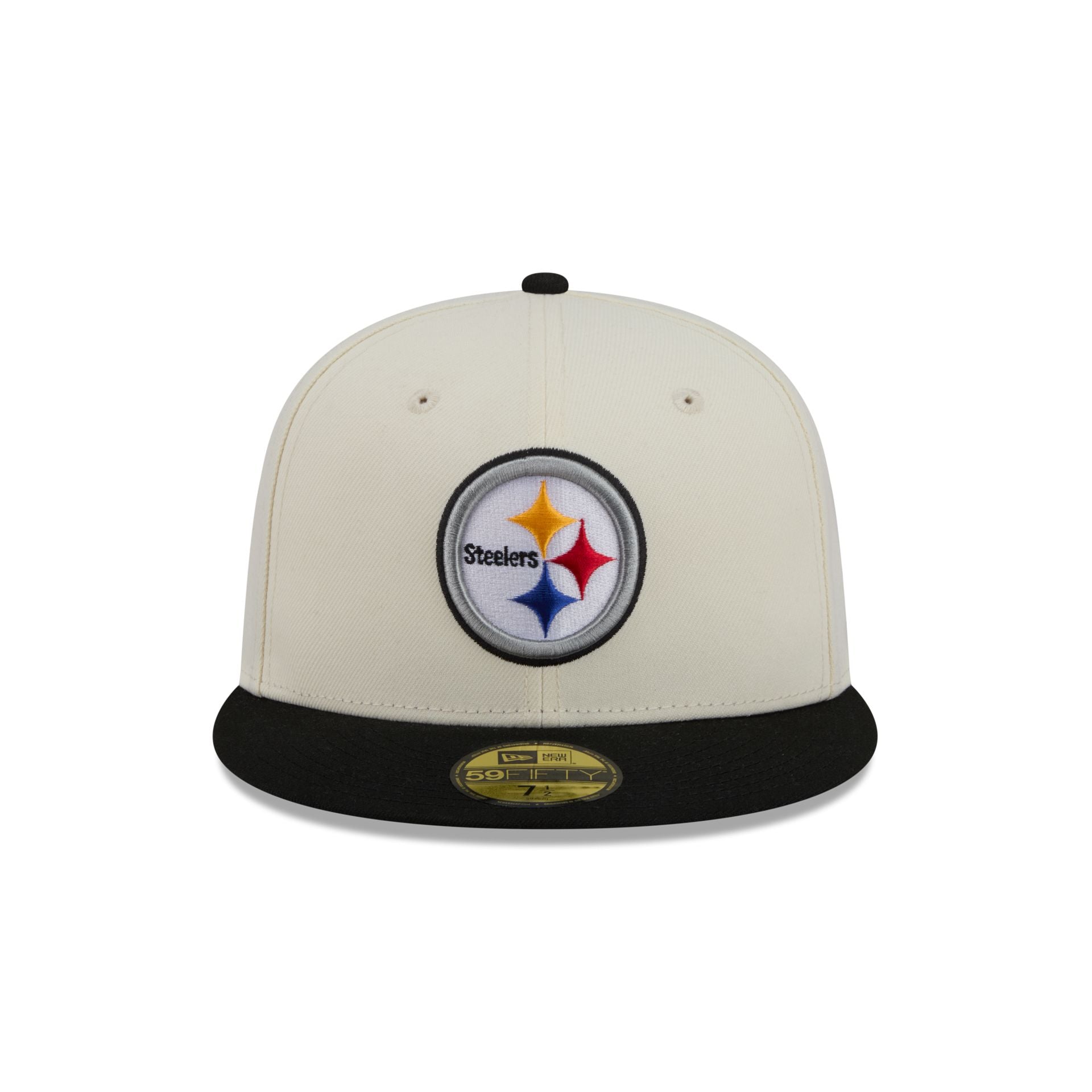 Pittsburgh Steelers Chrome White Basic 59FIFTY Fitted Hat