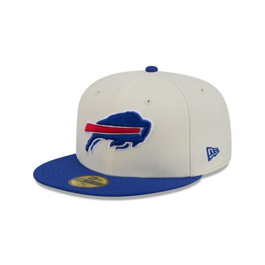 Buffalo Bills Chrome White Basic 59FIFTY Fitted Hat - New Era Cap