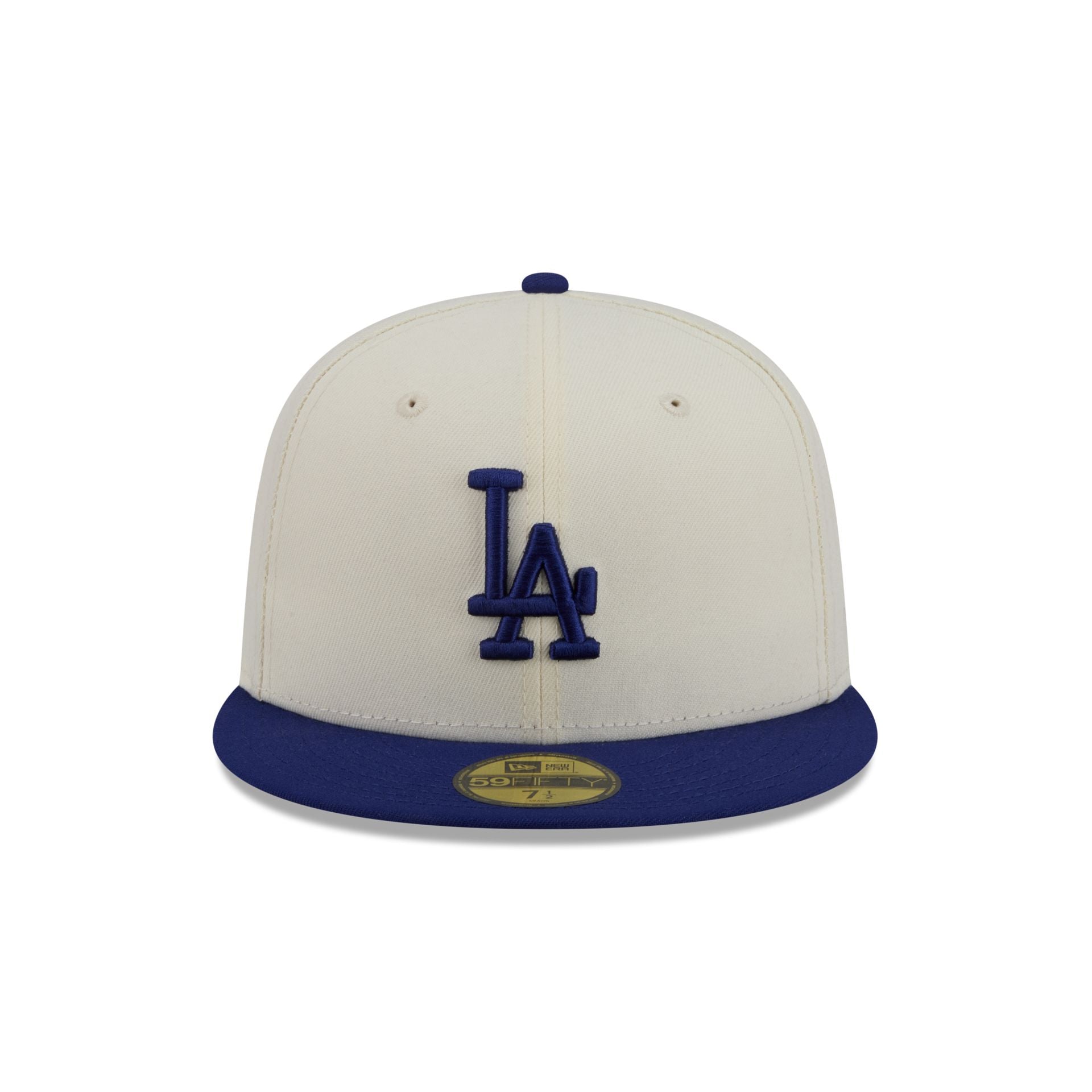 Los Angeles Dodgers Chrome White Basic 59FIFTY Fitted Hat