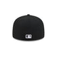 Atlanta Braves Black and White Basic 59FIFTY Fitted Hat
