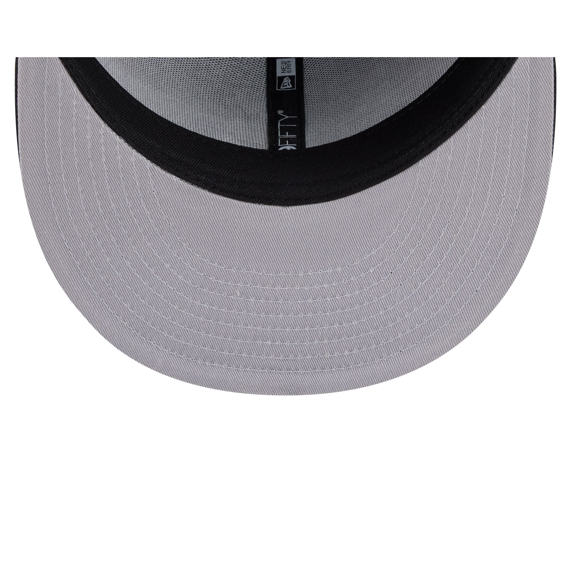 Atlanta Braves Black and White Basic 59FIFTY Fitted Hat