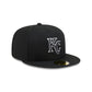 Kansas City Royals Black and White Basic 59FIFTY Fitted Hat