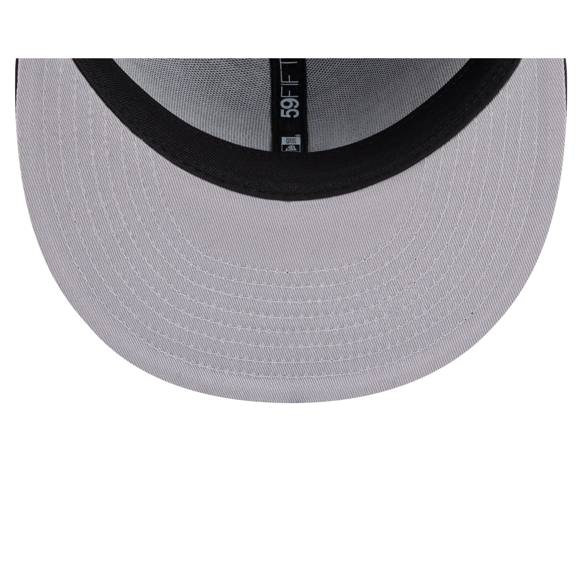 Kansas City Royals Black and White Basic 59FIFTY Fitted Hat