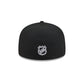 Chicago Blackhawks Black and White Basic 59FIFTY Fitted Hat