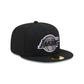 Los Angeles Lakers Black and White Basic 59FIFTY Fitted Hat