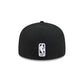 Los Angeles Lakers Black and White Basic 59FIFTY Fitted Hat